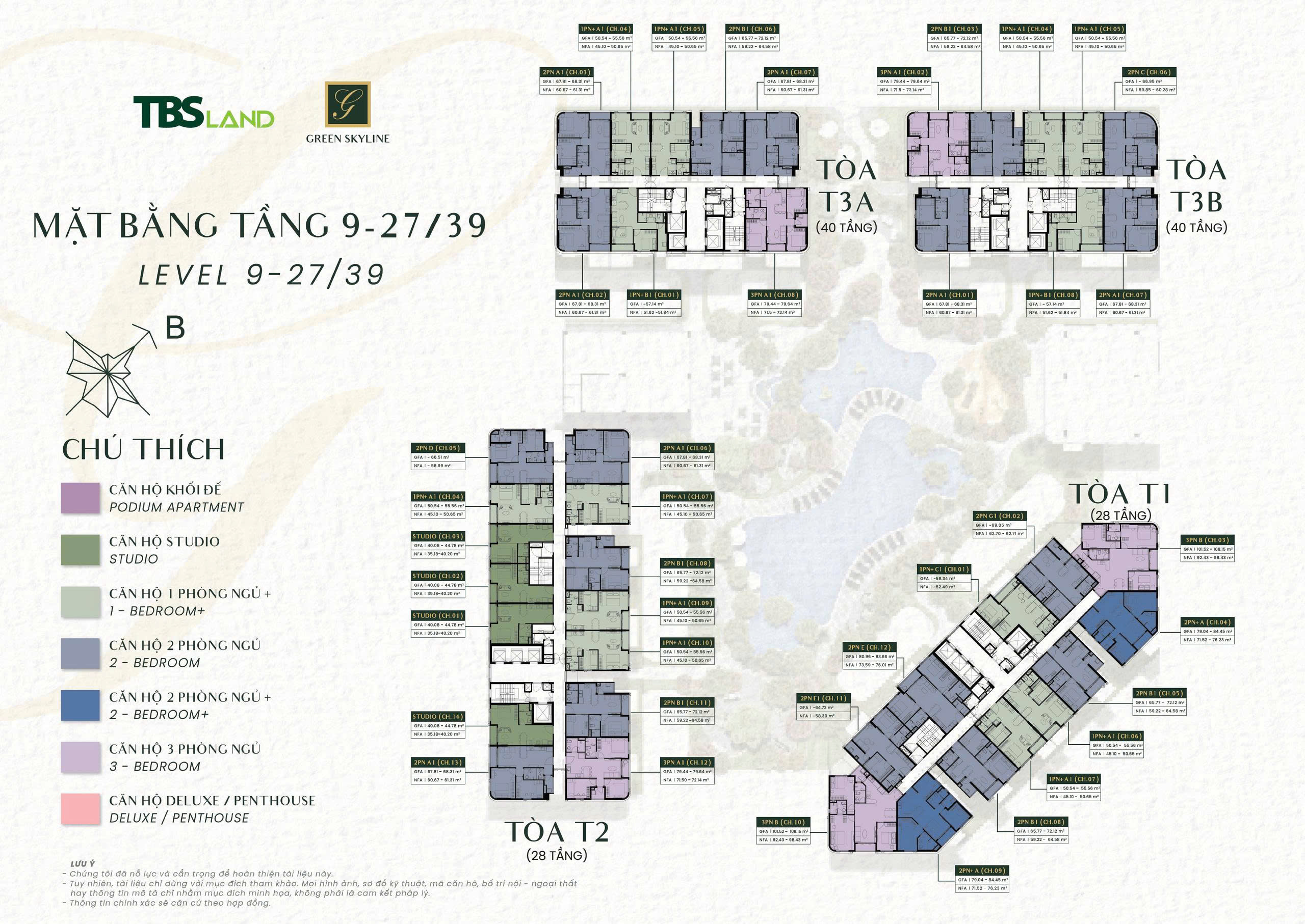 Tầng 9-27 Green Skyline Tầng 9-27 Green Skyline